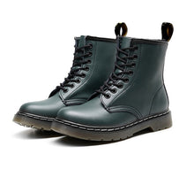 Load image into Gallery viewer, Dr Couple Boots Men Martens Boots Genuine Leather Women Ankle Boots Punk Doc Motorcycle Women Shoes Thick Heel Winter Shoes