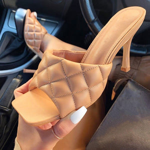Summer Women Pumps Comfort Women Shoes High Heels Fish Mouth Women Heels Women Sandals Female Slippers Ladies Shoes Plus Size 43