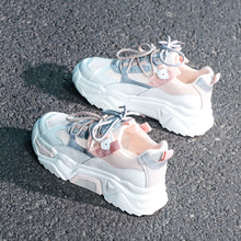 Load image into Gallery viewer, Women&#39;s Chunky Sneakers 2020 Fashion Women Platform Shoes Lace Up Breathable Air Vulcanize Shoes Women Female Trainers Dad Shoes
