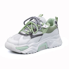 Load image into Gallery viewer, Women&#39;s Chunky Sneakers 2020 Fashion Women Platform Shoes Lace Up Breathable Air Vulcanize Shoes Women Female Trainers Dad Shoes
