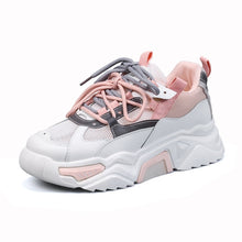 Load image into Gallery viewer, Women&#39;s Chunky Sneakers 2020 Fashion Women Platform Shoes Lace Up Breathable Air Vulcanize Shoes Women Female Trainers Dad Shoes
