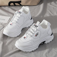 Load image into Gallery viewer, Women Platform Shoes White 2020 New Fashion Designers Sneakers Ladies Leather Shoes Casual Sports Shoes Female Tenis Feminino
