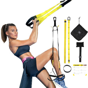 Resistance Bands Fitness Hanging Belt Training Gym Home workout Suspension Exercise Pull rope Stretching Elastic Straps