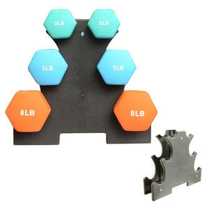 Dumbbell Bracket Triangle Leaves Tree Rack Stands Weight Lifting Holder Fitness Gym Equipment Home Exercise Accessories