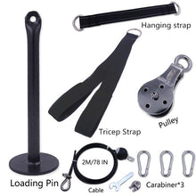 Load image into Gallery viewer, Fitness Pulley Cable System DIY Loading Pin Lifting Triceps Rope Machine Workout Adjustable Length Home Gym Sport Accessories
