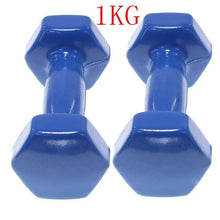 Load image into Gallery viewer, Set 2 Cufflinks clad Vinyl | Exercise Fitness | Traning in single home | Fitness | Weights 0.5-6Kg
