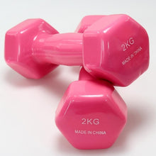 Load image into Gallery viewer, Set 2 Cufflinks clad Vinyl | Exercise Fitness | Traning in single home | Fitness | Weights 0.5-6Kg
