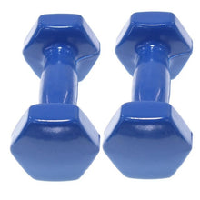 Load image into Gallery viewer, Set 2 Cufflinks clad Vinyl | Exercise Fitness | Traning in single home | Fitness | Weights 0.5-6Kg
