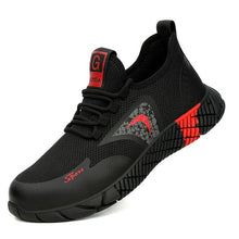 Load image into Gallery viewer, Breathable Men&#39;s Safety Shoes Boots With Steel Toe Cap Casual Men&#39;s Boots Work Indestructible Shoes Puncture-Proof Work Sneakers
