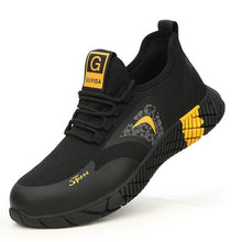 Load image into Gallery viewer, Breathable Men&#39;s Safety Shoes Boots With Steel Toe Cap Casual Men&#39;s Boots Work Indestructible Shoes Puncture-Proof Work Sneakers
