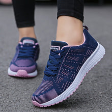 Load image into Gallery viewer, Women Casual Shoes Fashion Breathable Walking Mesh Flat Shoes Woman White Sneakers Women 2020 Tenis Feminino Female Shoes
