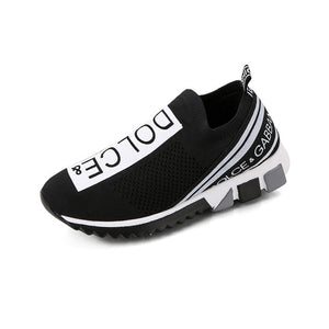 2020 New Brand Designer Breathable Sock Shoes Woman Casual Shoes Slip On Jogging Sneakers Unisex Chaussures Femme Plus Size 45