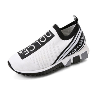 2020 New Brand Designer Breathable Sock Shoes Woman Casual Shoes Slip On Jogging Sneakers Unisex Chaussures Femme Plus Size 45