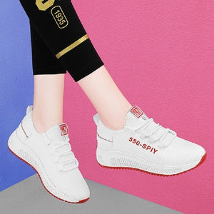 Torre shoes female ins new joker student sports shoes 2020 spring and summer breathable casual running white shoes