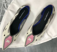 Load image into Gallery viewer, YEELOCA 2020 Loafers Ballerine Femme Tenis Feminino Casual a001 Black For Ladies Pointed Toe flats DXS009
