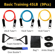 Load image into Gallery viewer, 11pcs/set Pull Rope Fitness Exercises Resistance Bands Latex Tubes Pedal Excerciser Body Training Workout Yoga

