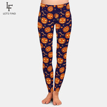 Load image into Gallery viewer, LETSFIND 2020 Hallowmas Women Sexy Workout Leggings Fashion High Waist Elastic Fitness Soft Slim Full Leggings Plus Size
