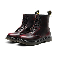 Load image into Gallery viewer, Dr Couple Boots Men Martens Boots Genuine Leather Women Ankle Boots Punk Doc Motorcycle Women Shoes Thick Heel Winter Shoes
