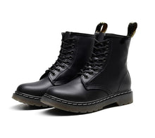 Load image into Gallery viewer, Dr Couple Boots Men Martens Boots Genuine Leather Women Ankle Boots Punk Doc Motorcycle Women Shoes Thick Heel Winter Shoes
