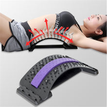 Load image into Gallery viewer, Back Stretch Equipment Massager Massageador Magic Stretcher Fitness Lumbar Support Relaxation Spine Pain Relief
