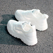 Load image into Gallery viewer, Women Casual Shoes Fashion Breathable Walking Mesh Lace Up Flat Shoes Sneakers Women 2020 Tenis Feminino White Vulcanized Shoes
