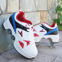 Load image into Gallery viewer, Hot Shoes Casual Sneakers Walk+Skates Deform Wheel Skates for Adult Men Women Unisex Couple Childred Runaway Skates Four-wheeled
