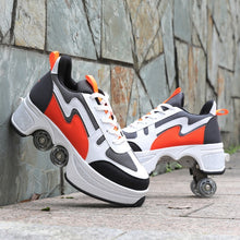 Load image into Gallery viewer, Hot Shoes Casual Sneakers Walk+Skates Deform Wheel Skates for Adult Men Women Unisex Couple Childred Runaway Skates Four-wheeled
