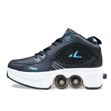 Load image into Gallery viewer, Hot Shoes Casual Sneakers Walk+Skates Deform Wheel Skates for Adult Men Women Unisex Couple Childred Runaway Skates Four-wheeled
