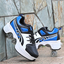 Load image into Gallery viewer, Hot Shoes Casual Sneakers Walk+Skates Deform Wheel Skates for Adult Men Women Unisex Couple Childred Runaway Skates Four-wheeled
